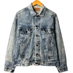 古着 90年代 リーバイス Levi's 70507-0219 ケミカルウォッシュ デニムジャケット Gジャン USA製 メンズM相当 ヴィンテージ/eaa586842