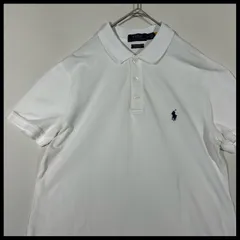 ポロラルフローレン　POLO RALPH LAUREN　ホワイト　白　ポロシャツ　カスタムスリムフィット　現行