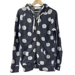 PaulSmith(ポールスミス) パーカー サイズM レディース - ネイビー×ライトグレー 長袖/ドット柄