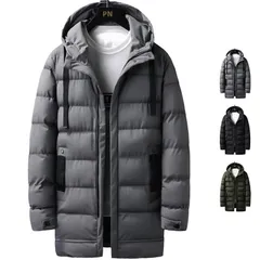 中綿ジャケット メンズ 冬服 ダウンジャケット ロング コート アウター アウトドア アウター 暖かい 防寒着 2025 新作