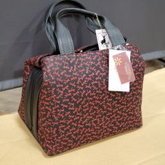 EL6】 インデンヤ 印傳屋 印伝 トンボ柄 鹿革 ハンドバッグ ミニ