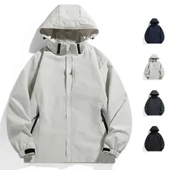 マウンテンパーカー メンズ 秋服 秋冬 秋物 防風 フード付き ブルゾン 撥水 ウインドブレーカー ジッパー フード