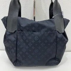 6982　russet　ラシット　 ハンドバッグ　トートバッグ　肩がけ　ナイロン　レザー　紺　ネイビー　黒　ブラック　モノグラム　総柄