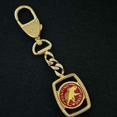 【良品】HUNTING WORLD ハンティングワールド キーホルダー / Key Holder ゴールド×レッド 1204002