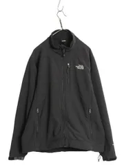 【お得なクーポン配布中!】 US企画 ノースフェイス APEX ソフトシェル ジャケット メンズ L 裏 フリース フルジップ ストレッチ ハイネック ジャンパー ブラック 防風