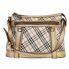 BURBERRY バーバリー ワンショルダーバッグ ノバチェック  ブロンズ  60BS098