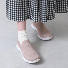 [ピンク]手を使わずに履ける靴 レディース 立ったまま履ける靴 介護靴 介護シューズ スリッポン スニーカー 室内シューズ 柔らかい 歩きやすい 立ち仕事 疲れない 履きやすい 軽い 室内 外履き 通勤 敬老の日 プレゼント k157-951502