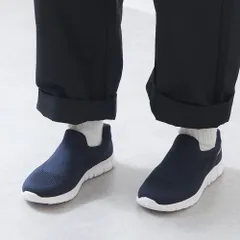 [ネイビー]手を使わずに履ける靴 レディース 立ったまま履ける靴 介護靴 介護シューズ スリッポン スニーカー 室内シューズ 柔らかい 歩きやすい 立ち仕事 疲れない 履きやすい 軽い 室内 外履き 通勤 敬老の日 プレゼント k157-951502