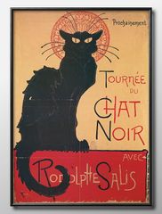 ポスター CHATNOIR/2260 ネコ 黒猫 シャノワール ロートレック - メルカリ