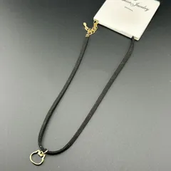 【新品】アクセサリー ネックレス チョーカー ゴールド×ブラック ねこ 小さめ 可愛い シンプル◆