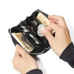 本革 レディース 短財布｜頭層牛革 RFID スキミング防止｜カード＆小銭入れ 多収納 コンパクトウォレット