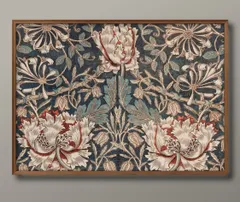 07985ウィリアム モリス スイカズラ A3 サイズ ポスター アート おしゃれ 絵画 インテリア 北欧 イラスト マット紙 艶消し アートパネル 額 フレーム デザイン 壁掛け ギフト 新築祝い ディスプレイ 