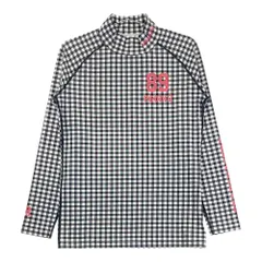 サイズ：3 PEARLY GATES パーリーゲイツ  ハイネック 長袖 インナーTシャツ COOL チェック柄 ブラック系 [240101542692] ゴルフウェア メンズ ストスト
