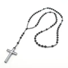 ゴシック ロザリオネックレス ブラック 黒 フェアリーグランジ  平成ファッション ロック V系 パンク アクセサリー