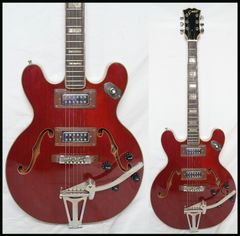 セミアコースティックギター ゴールドハードウェア オリジナルカスタム