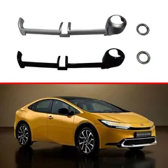 送料無料 トヨタ プリウス 60系 23年式対応 エアコン吹き出し口カバー 一体型 インテリアパネル 一鍵スタートリング 内装保護 ドレスアップ 2点セットCYB85週末セール