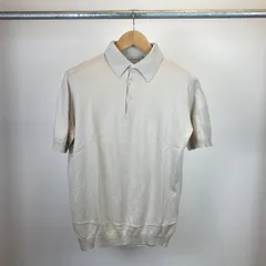 JOHN SMEDLEY 半袖ポロニット メンズ L ベージュ系【中古】