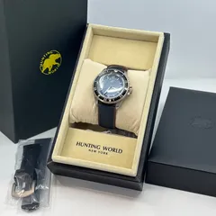 稼働品 HUNTING WORLD ハンティングワールド HW506 バチュー ソーラー ダイバー クォーツ メンズ 腕時計のサムネイル