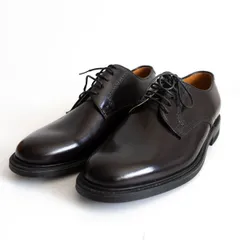 【試着のみ極美品】REGAL 【プレーントゥ レザーシューズ】25.5 ブラウン リーガル 革靴 s2511131