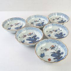 伊万里焼　古伊万里　染付　鳥花文　香合　時代箱付　C　5470 伊万里焼 古伊万里 染付 鳥花文 香合 時代箱付 C S439 - メルカリ