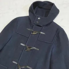 ESTNATION　エストネーション カシミヤ混　ダッフルコート　ネイビー Lのサムネイル