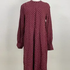 URBAN RESEARCH アーバンリサーチ 小花柄 シャツワンピース Free ボルドー レーヨン100%　20251121-0003