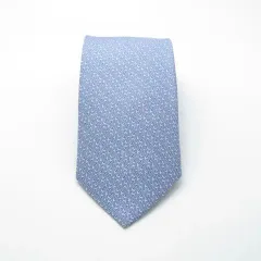 極美品♪　HERMES　エルメスのネクタイ　パターン・規則柄　ライトパープル系