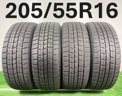 T061☆205/55R16 DUNLOP 中古スタッドレスタイヤ 4本☆ - メルカリ