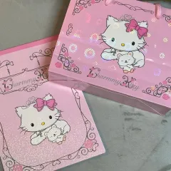 2005 王冠 ハローキティ A5 メモ帳 レターパッド & 紙バッグ セット