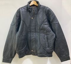 FIORENZA】本革 リアルレザー シングルライダースジャケット ブラックL 