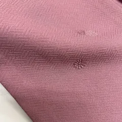 色無地 飛び柄の地紋 檜垣の地模様 一つ紋 正絹 着物 MK-1846