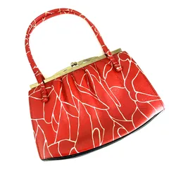 ハンドバッグ　和風　和装　レトロ　がま口ハンドバッグ