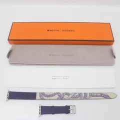 IT8PEPYHN3Z0 未使用 HERMES エルメス Apple Watch アップルウォッチ バンド ドゥブルトゥール シリーズ5 40mm レザー 替えベルト