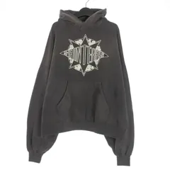 セントマイケル SAINTMICHAEL × デニムティアーズ DENIM TEARS HOODIE ST TEARS フーディ パーカー 長袖 M ブラック 黒 SM-YS1-0000-C46