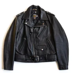 【美品】SCHOTT【613US/ワンスター ダブルライダースジャケット】40 USA製 ブラック ショット 25120029