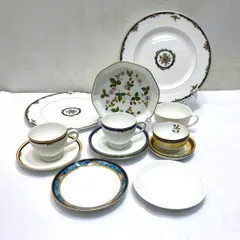 WEDGWOOD ウェッジウッド 食器 14点セット まとめ売り プレート お皿 カップ ソーサー 湯呑み　●