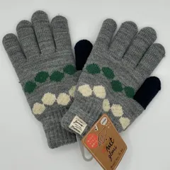 【 送料無料 】　あったか もこもこ 裏地付き 手袋　【新品・未使用】　グレイ　男女兼用　手袋