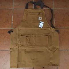 【ＳＡＬＥ】USA企画！カーハート！アメリカより入荷！アイディア次第で色々と使える！ラギッドなワークスタイル・エプロン！CARHARTT（USA）FIRM・DUCK・APRON（ブラウン）