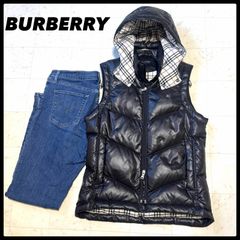BURBERRY BLACK LABEL バーバリーブラックレーベル ダウンベスト M 黒