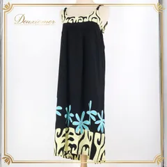 フラダンス 衣装 ワンピース ドレス ブラック系 マハロ 日本製 ハワイアンプリント アロハ レッスン 練習 フラ ダンス Mahalo キャミソールドレス かわいい さわやか おしゃれ 上品 大人っぽい ブルー系 イエロー系 黒 水色 黄 レーヨン