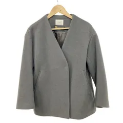 新品未使用☆MANTECO マンテコ ウール ノーカラーコート　グレージュ SHIPS（シップス） ノーカラーコート コート MANTECO ノーカラー