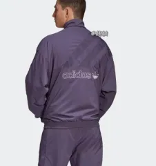 アディダス トラックジャージ セットアップ 紫（トップスXL ボトムスL）
