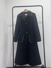 ほぼ未使用★LOEWE★ダブルフェイス★ロングコート★黒 ブラック（黒）系 LOEWE(ロエベ) コート(レディース) - 海外通販のBUYMA