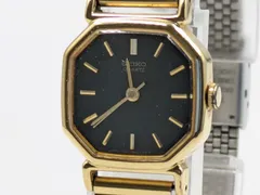 SEIKO セイコー レディース腕時計 クオーツ 2C21-5110 ゴールド×ブラック