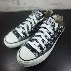 CONVERSE ALLSTAR ST-PT OX コンバース オールスター スタープリント オックス 23.5cm ブラック 黒 1CK463 L10570