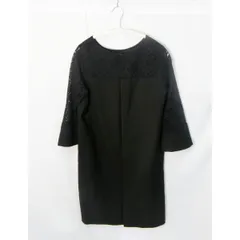 GLACIER グラシア レース切替ワンピース ブラック Lサイズ 〇◇