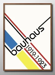 11789バウハウス BAUHAUS A3 サイズ ポスター アート おしゃれ 絵画 インテリア 北欧 イラスト マット紙 艶消し アートパネル 額 フレーム デザイン 壁掛け ギフト 新築祝い ディスプレイ 
