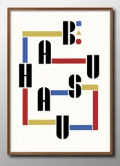 11791バウハウス BAUHAUS A3 サイズ ポスター アート おしゃれ 絵画 インテリア 北欧 イラスト マット紙 艶消し アートパネル 額 フレーム デザイン 壁掛け ギフト 新築祝い ディスプレイ 