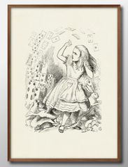11955 이상한 나라의 앨리스 앨리스 인 원더랜드 A3 사이즈 포스터 아트 세련된 회화 인테리어 북유럽 일러스트 매트지 매트 아트 패널 이마 프레임 디자인 벽걸이 선물 신축 축하 디스플레이