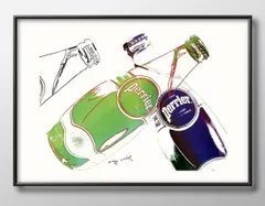 12274アンディ ウォーホル 瓶 ペリエ A3 サイズ ポスター アート おしゃれ 絵画 インテリア 北欧 イラスト マット紙 艶消し アートパネル 額 フレーム デザイン 壁掛け ギフト 新築祝い ディスプレイ